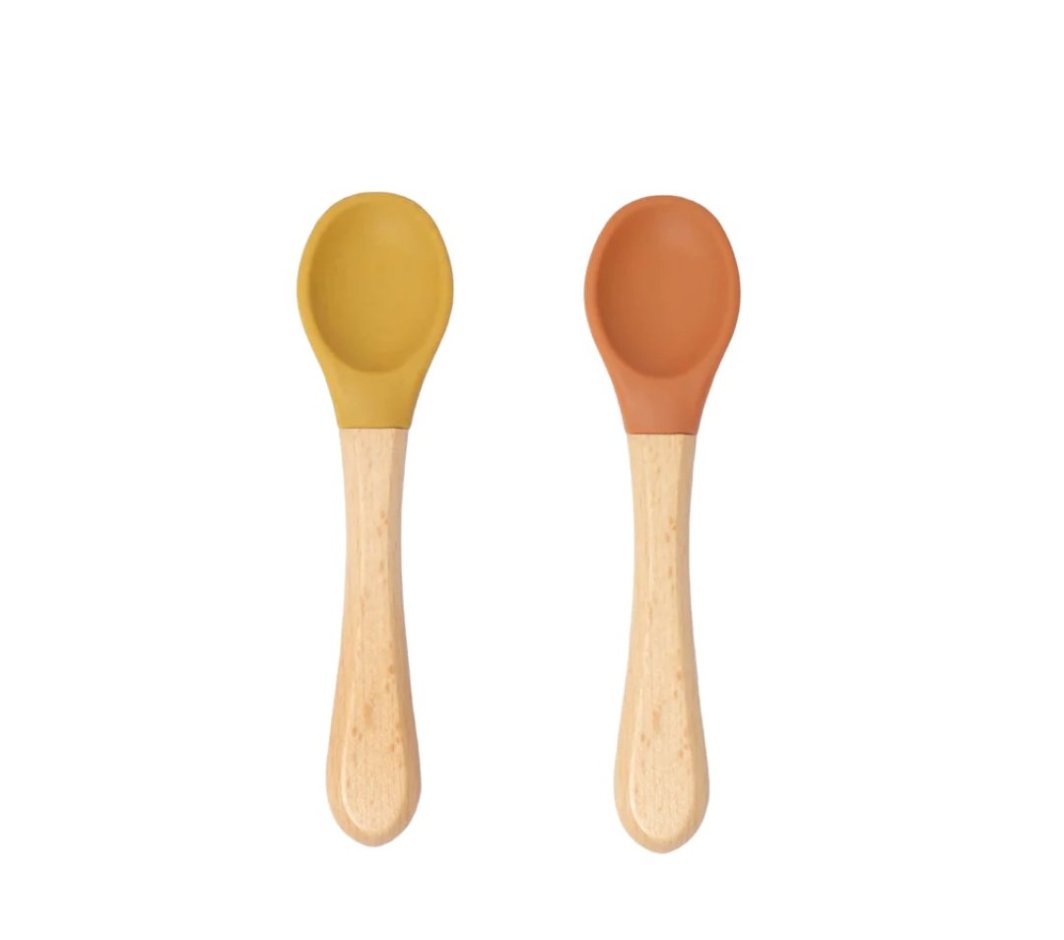Set di 2 cucchiaini cammello e ocra
