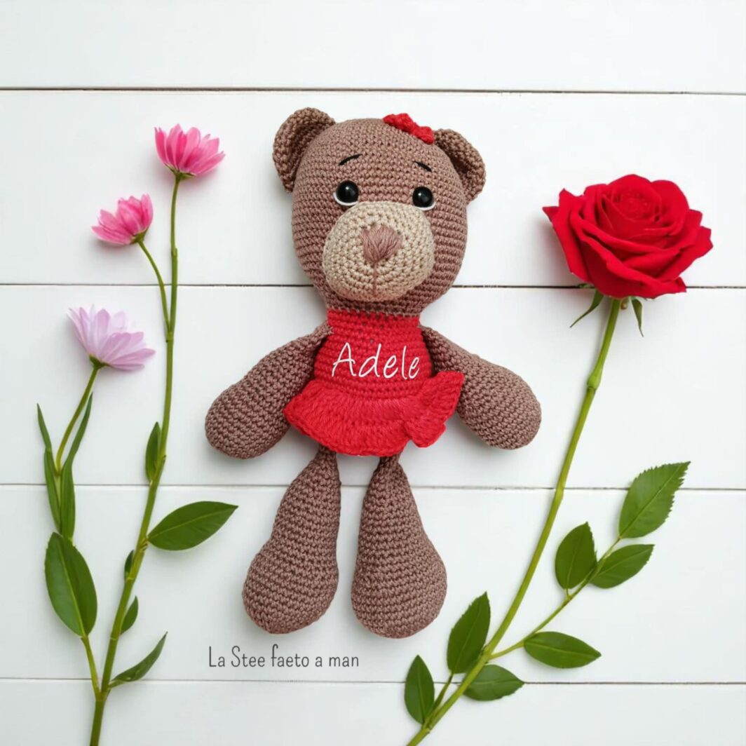 Orsetta amigurumi con vestitino