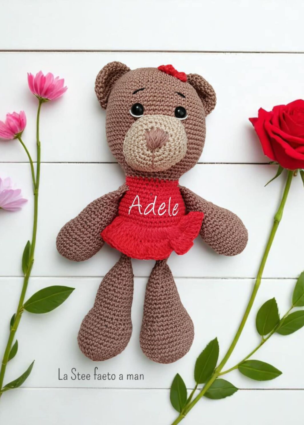 Orsetta amigurumi con vestitino