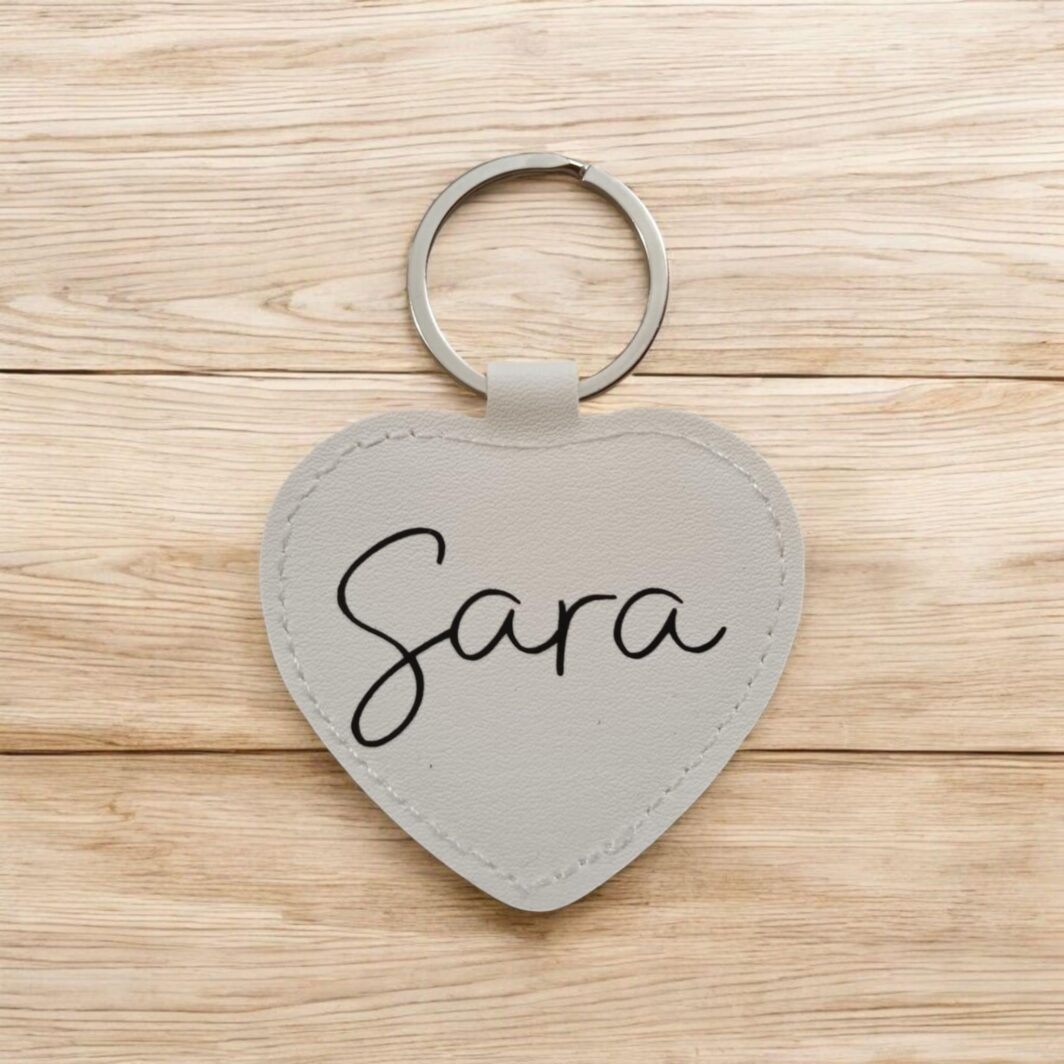 Portachiavi cuore personalizzato